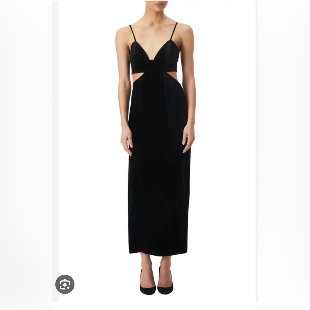 Bardot Black Cutout Midi Dress